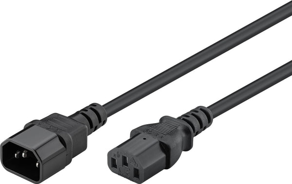 Goobay 50081 el-ledning Sort 2 m IEC C14 IEC C13