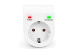 Digitus DN-95400 overspændingsbeskytter Hvid 1 AC stikkontakt(er) 230 V