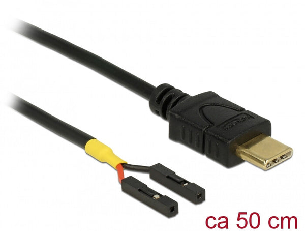 DeLOCK 85473 USB-kabel 0,5 m USB C Sort