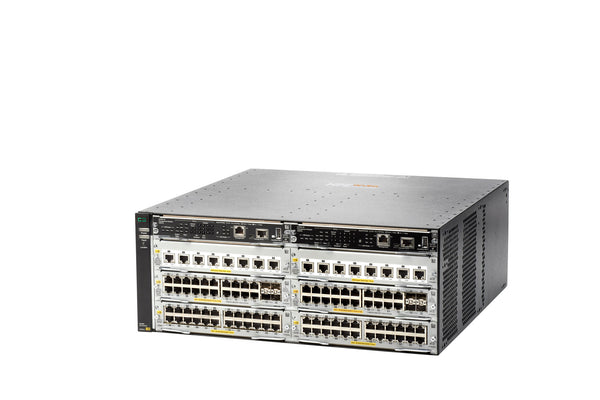 HPE Aruba Networking 5406R 8-port 1/2.5/5/10GBASE-T PoE+ / 8 port SFP+ (No PSU) v3 zl2 Switch Gigabit Ethernet (10/100/1000) Strøm over Ethernet (PoE) Sølv