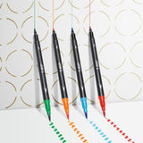 BIC 989695 marker og tush-pen Sort, Blå, Brun, Grøn, Lyse Blå, Lysegrøn, Orange, Lyserød, Lilla, Rød, Violet, Gul 12 stk