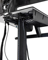 Ergotron WorkFit-C, Single HD Sit-Stand Workstation Sort, Grå Multimedie kurv