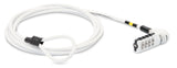 Mobilis 001254 kabellås Hvid 1,8 m