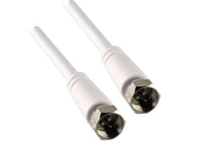 Schwaiger KVC250 052 koaxial kabel 5 m F Hvid
