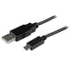 StarTech.com USBAUB15CMBK USB-kabel USB 2.0 0,15 m USB A Micro-USB B 0,48 Gbit/sek. Sort