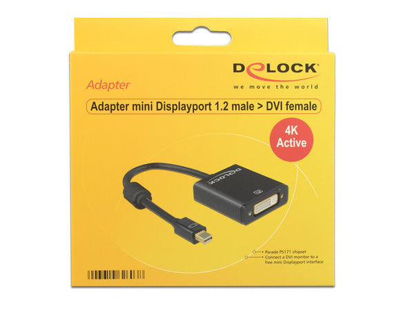 DeLOCK 62603 videokabel adapter 0,2 m Mini DisplayPort DVI-I Sort