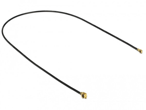 DeLOCK 89649 koaxial kabel 1.13 0,3 m MHF (I-PEX) MHF IV/ HSC MXHP32 Sort, Guld