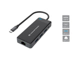 Conceptronic DONN14G dockingstation Ledningsført USB 3.2 Gen 1 (3.1 Gen 1) Type-C Grå