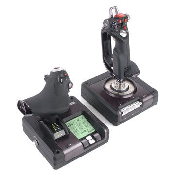 Logitech G G Saitek X52 Pro Flight Control System Sort USB Flysimulator Analog/digital PC