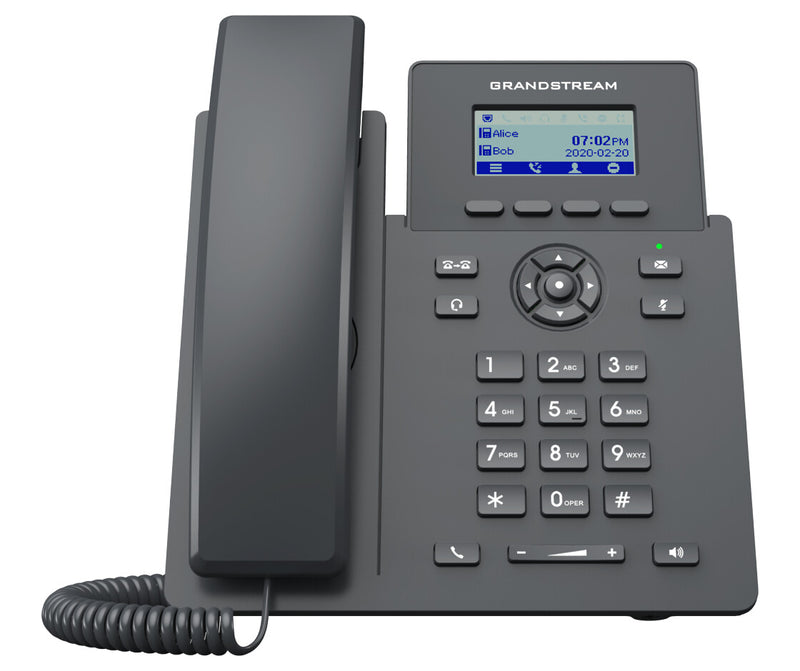 Grandstream Networks GRP2601P IP-telefon Sort 2 Linier LCD