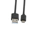 Prokord USB-0018 USB-kabel USB 2.0 1 m USB A Micro-USB B Sort