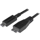 StarTech.com USB31CUB1M USB-kabel USB 3.2 Gen 2 (3.1 Gen 2) 1 m USB C Micro-USB B 10 Gbit/sek. Sort