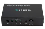 Prokord HSWUH0301 video-switch HDMI