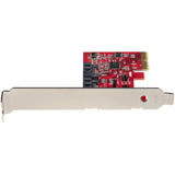 StarTech.com 2P6GR-PCIE-SATA-CARD interface-kort/adapter Intern