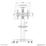 Neomounts NM-M1700BLACK multimedie vogn & stand Sort Fast gulvstativ