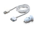 Conceptronic CUSBCAR2ASET oplader til mobil enhed MP3, MP4, Smartphone, Tablet Hvid Cigartænder Automatisk