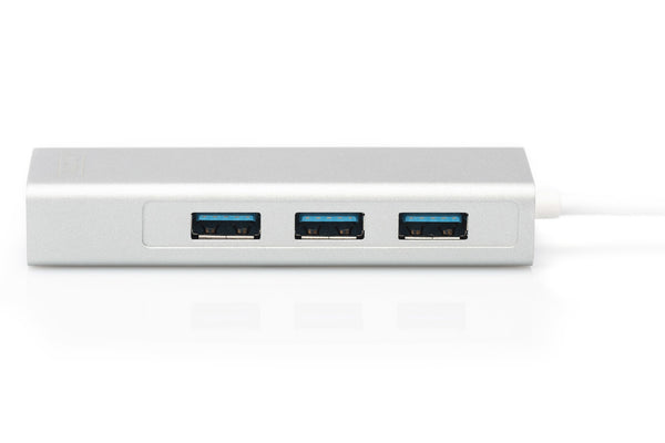 Digitus DA-70255 dockingstation USB 3.2 Gen 1 (3.1 Gen 1) Type-C Grå, Hvid