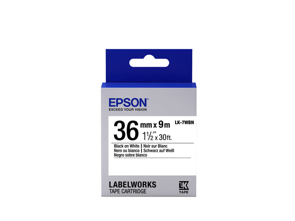 Epson LK-7WBN etiketbånd Sort på hvid