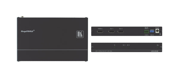 Kramer Electronics VM-2H2 video linieforstærker Sort