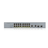Zyxel GS1350-18HP-EU0101F netværksswitch Administreret L2 Gigabit Ethernet (10/100/1000) Strøm over Ethernet (PoE) Grå