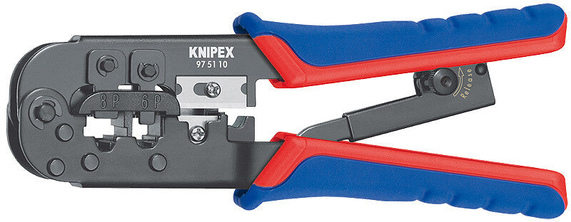 Knipex 97 51 10 kabelklipper Krympeværktøj Sort, Blå, Rød