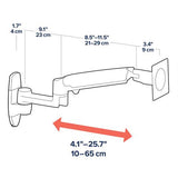 Ergotron LX Series LX Wall Monitor Arm 86,4 cm (34") Væg Hvid