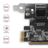 Axagon PCEE-GRF netværkskort Intern Ethernet 1000 Mbit/s