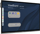 Viewsonic IFP7562 skilte display Interaktivt fladpanel 190,5 cm (75") LED Wi-Fi 350 cd/m² 4K Ultra HD Sort Berøringsskærm Indbygget processer Android