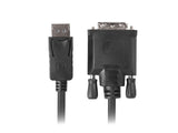 Lanberg CA-DPDV-10CU-0030-BK videokabel adapter 3 m DisplayPort DVI-D Sort
