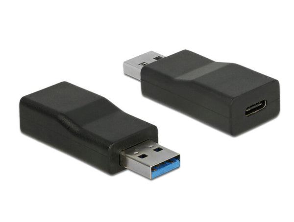 DeLOCK 65696 kabel kønsskifter USB 3.1 Gen 2 Type-A USB 3.1 Gen 2 Type-C Sort