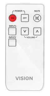 Vision TC3-AMP audio forstærker 2.0 kanaler Hjem Hvid