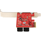 StarTech.com 4P6G-PCIE-SATA-CARD interface-kort/adapter Intern