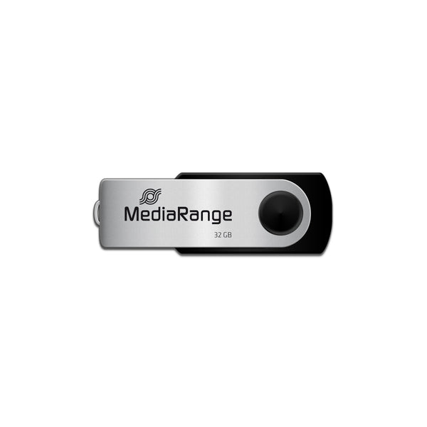 MediaRange MR911 USB-nøgle 32 GB USB Type-A / Micro-USB 2.0 Sort, Sølv
