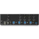 StarTech.com SV431DHD4KU KVM Switch Stativ-montering Sort