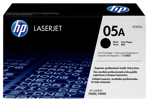 HP Original 05A LaserJet-tonerpatron, sort