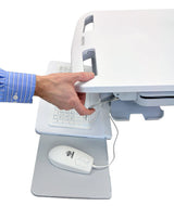 Ergotron StyleView Aluminium, Grå, Hvid Fladt panel Multimedie kurv