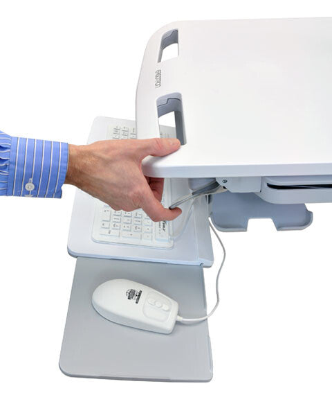 Ergotron StyleView Aluminium, Grå, Hvid Fladt panel Multimedie kurv