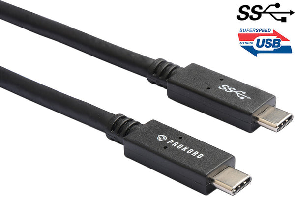 Prokord USB3.1 CM-CM 03 USB-kabel USB 3.2 Gen 1 (3.1 Gen 1) 1,5 m USB C Sort