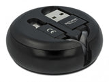 DeLOCK 85818 USB-kabel USB 2.0 0,92 m USB A USB C Sort
