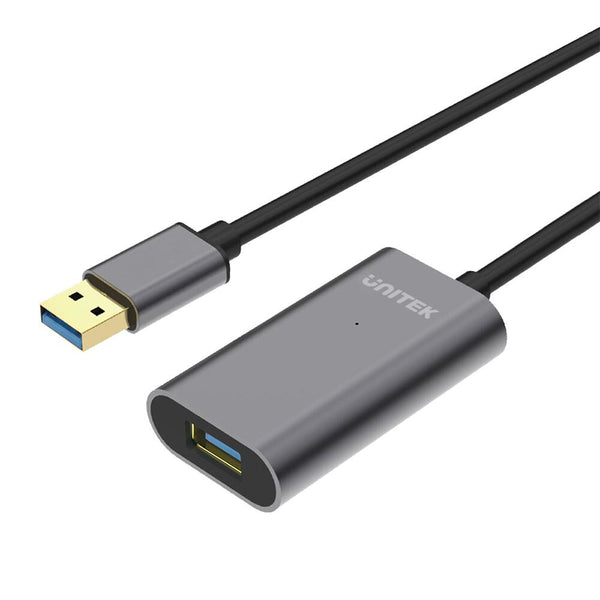 UNITEK Y-3005 USB-kabel USB 3.2 Gen 1 (3.1 Gen 1) 10 m USB A 5 Gbit/sek. Grå