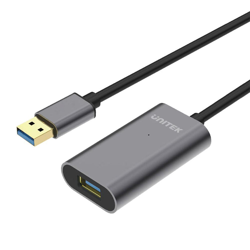 UNITEK Y-3005 USB-kabel USB 3.2 Gen 1 (3.1 Gen 1) 10 m USB A 5 Gbit/sek. Grå