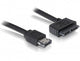 DeLOCK Cable eSATAp / Slimline SATA13pin, 1m SATA-kabel Sort