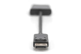 Digitus DB-340414-001-S videokabel adapter 0,15 m Mini DisplayPort DVI-I Sort