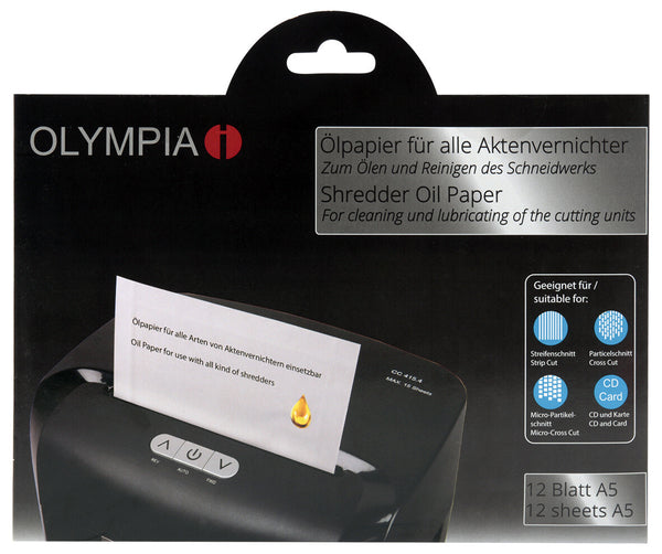 Olympia 9130 tilbehør til papirmakulator Smøreolie 12 stk