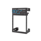 StarTech.com RK15WALLO stativ 15U Vægmonteret stativ Sort