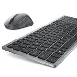 DELL KM7120W tastatur Mus inkluderet Kontor RF trådløs + Bluetooth QWERTY US International Grå, Titanium
