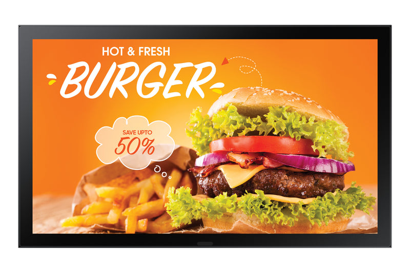 Samsung OH24B Digital fladpaneldisplay 61 cm (24") LCD Wi-Fi 1500 cd/m² Fuld HD Sort Indbygget processer Tizen 6.5 24/7