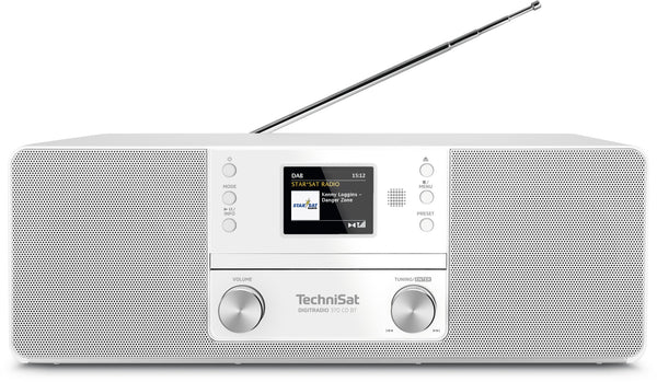 TechniSat 370 CD BT Personligt Analog & digital Hvid