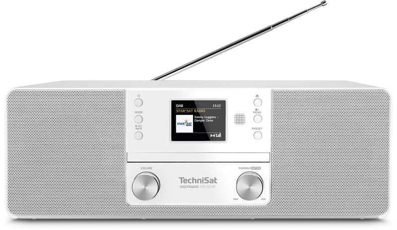 TechniSat 370 CD BT Personligt Analog & digital Hvid