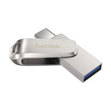 SanDisk Ultra Dual Drive Luxe USB-nøgle 64 GB USB Type-A / USB Type-C 3.2 Gen 1 (3.1 Gen 1) Rustfrit stål